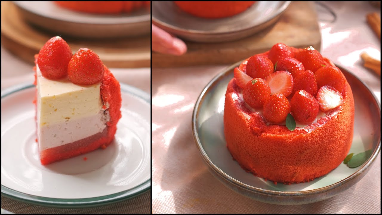 Làm Mousse Dâu Tây Rượu Vang Trắng